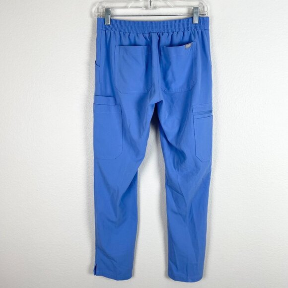 Figs Womens XS Blue Yola Skinny Cargo Scrub Pants Drawstring Waist - Picture 5 of 9